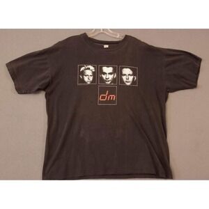 Depeche Mode 1998 The Singles Tour Vintage Shirt Mens XL Black 90s Concert Tee